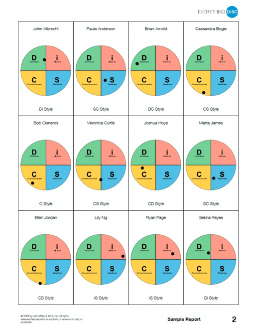 Everything DiSC Team View (Free Sample Report)