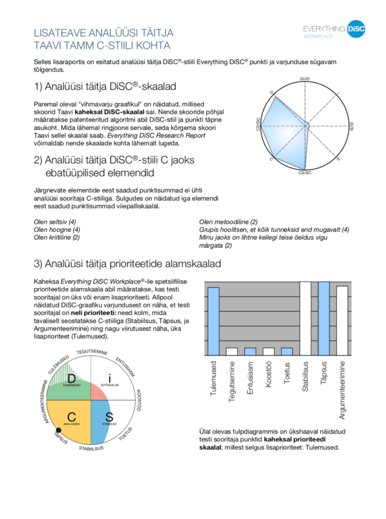 Everything DiSC Supplement for Facilitators (Free Sample Report)